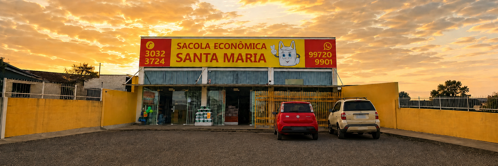 Fachada da loja Sacola Econômica em Santa Maria